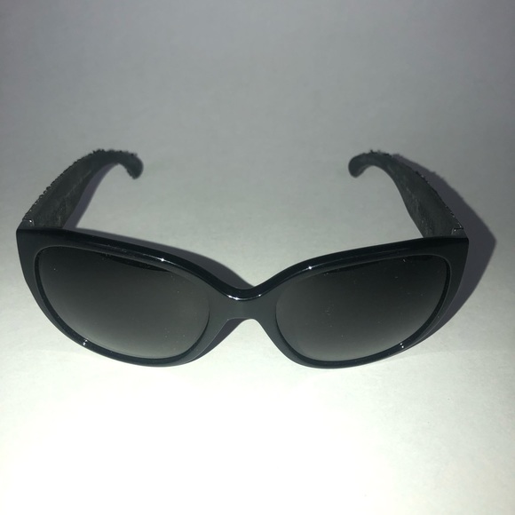 Chanel Tweed Black Women’s Polarized Sunglasses - Picture 5 of 5